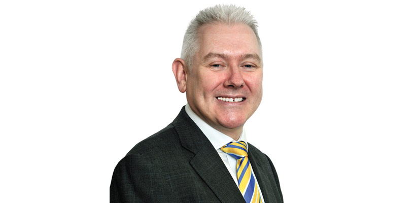 A portrait of Peter Hill, the Chief Executive
