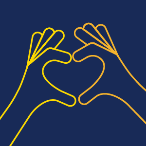 Animated image of hands making a heart shape